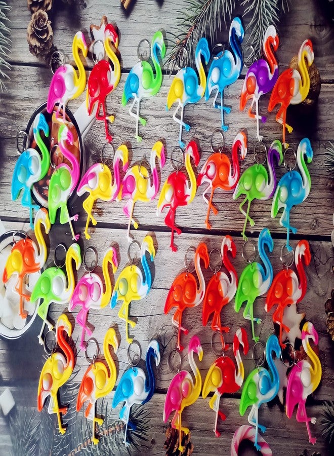 PSDFH 30 Packs Funny Summer Present Unique Mini Flamingo Assorted fidgets Bubble Toys for Kids Children Classroom Students Gifts from Teacher,Birthday Party Favors - Image 3